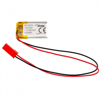 Akyga AKY0472 LP301525 Li-Po batéria 3,7 V 85 mAh s PCM, JST 2,54 mm 2-pin konektor, 150 mm kábel