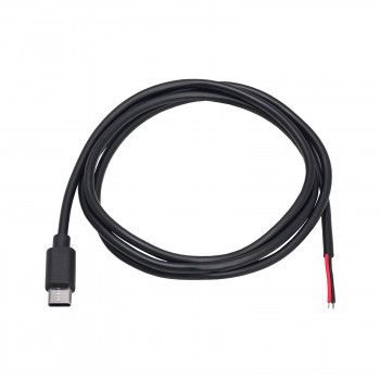 Akyga AK-SC-38 servisný kábel USB-C konektor samec s otvoreným koncom, 10 W (5 V / 2 A), 1 m, čierny