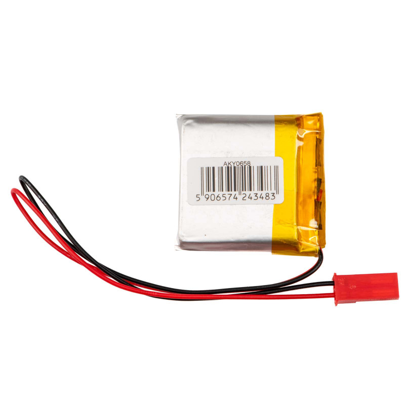Akyga AKY0658 LP753636 Li-Po batéria 3,7 V 1000 mAh s PCM, JST 2,54 mm 2-pinový konektor samec, 150 mm kábel