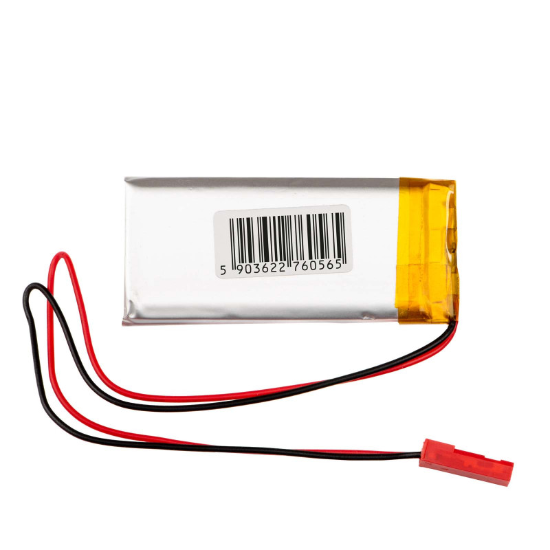 Akyga AKY0623 LP103058 Li-Po batéria 3,7 V 1700 mAh s PCM, JST 2,54 mm 2-pinový konektor samec, 150 mm kábel