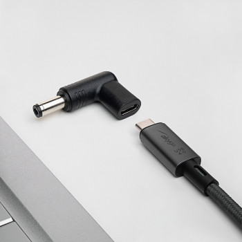Akyga AK-ND-C02 nabíjací adaptér USB-C na DC 5,5 x 2,1 mm pre notebooky, 18,5-20 V, 100 W