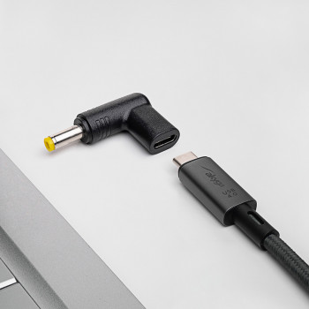Akyga AK-ND-C03 nabíjací adaptér USB-C na DC 4,8 x 1,7 mm pre notebooky, 18,5-20 V, 100 W