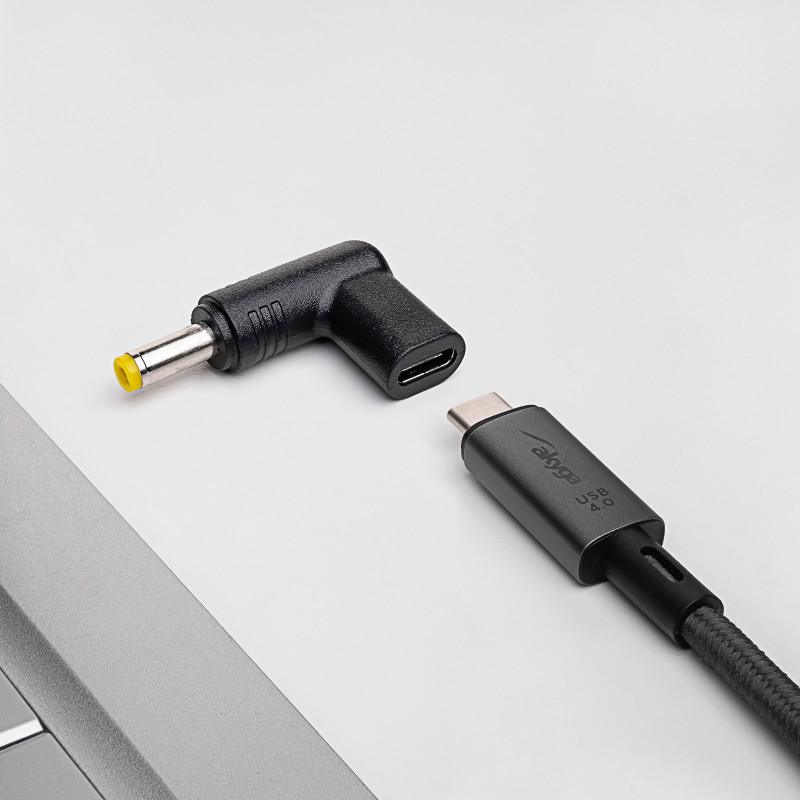 Akyga AK-ND-C03 nabíjací adaptér USB-C na DC 4,8 x 1,7 mm pre notebooky, 18,5-20 V, 100 W