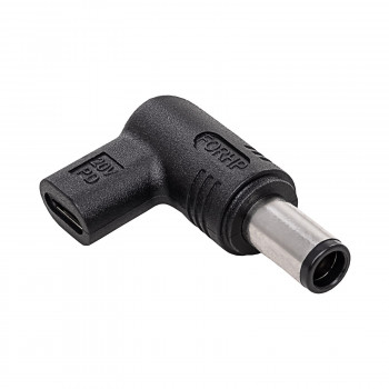 Akyga AK-ND-C07 nabíjací adaptér USB-C na DC 7,4 x 5,0 mm + pin pre notebooky, 18,5-20 V, 100 W, pre HP