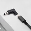 Akyga AK-ND-C07 nabíjací adaptér USB-C na DC 7,4 x 5,0 mm + pin pre notebooky, 18,5-20 V, 100 W, pre HP