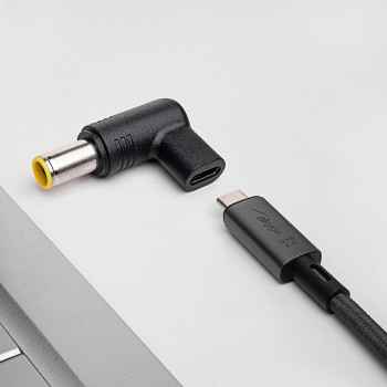Akyga AK-ND-C12 nabíjací adaptér USB-C na DC 7,9 x 5,5 mm + pin pre notebooky, 18,5-20 V, 100 W