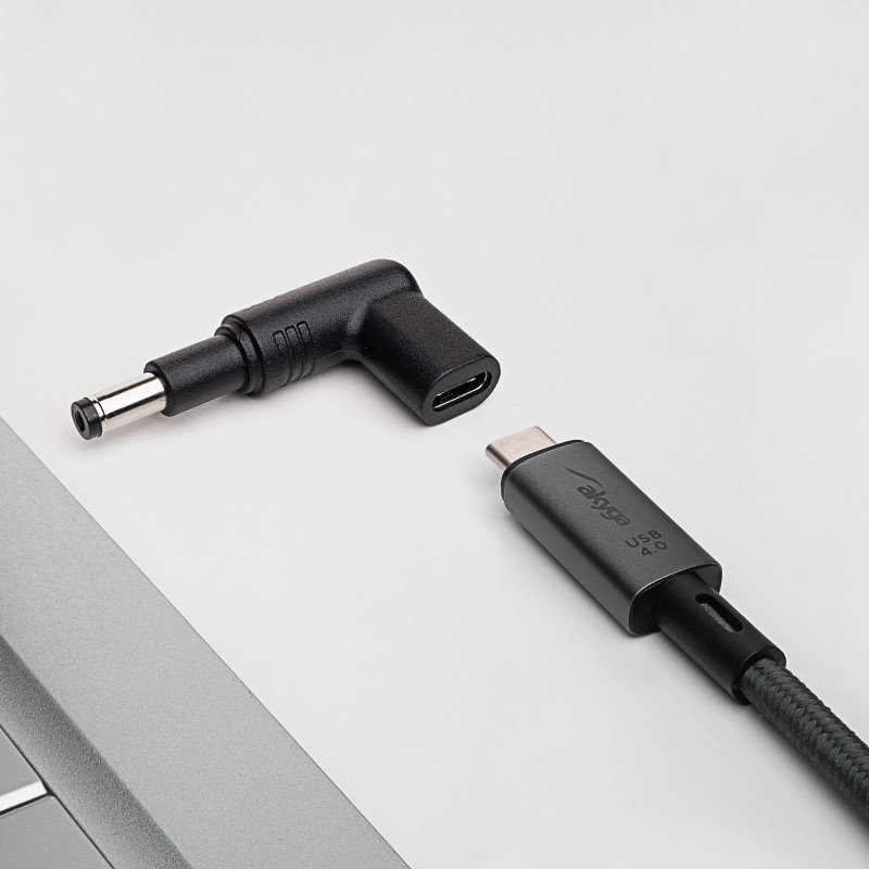 Akyga AK-ND-C13 nabíjací adaptér USB-C na DC 4,8 x 1,7 mm pre notebooky, 18,5-20 V, 100 W