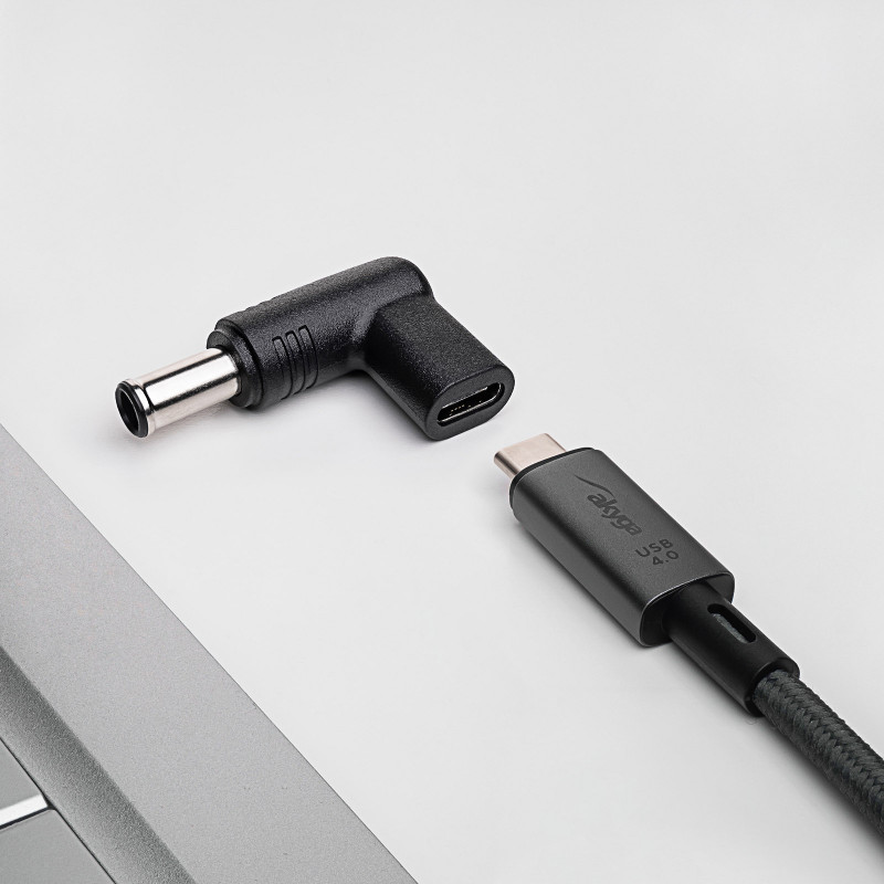Akyga AK-ND-C14 nabíjací adaptér USB-C na DC 6,5 x 4,4 mm + pin pre notebooky, 18,5-20 V, 100 W