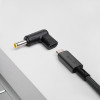 Akyga AK-ND-C16 nabíjací adaptér USB-C na DC 5,5 x 3,0 mm + pin pre notebooky, 18,5-20 V, 100 W