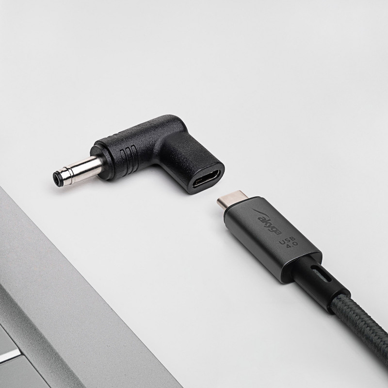 Akyga AK-ND-C17 nabíjací adaptér USB-C na DC 4,8 x 1,7 mm pre notebooky, 18,5-20 V, 100 W