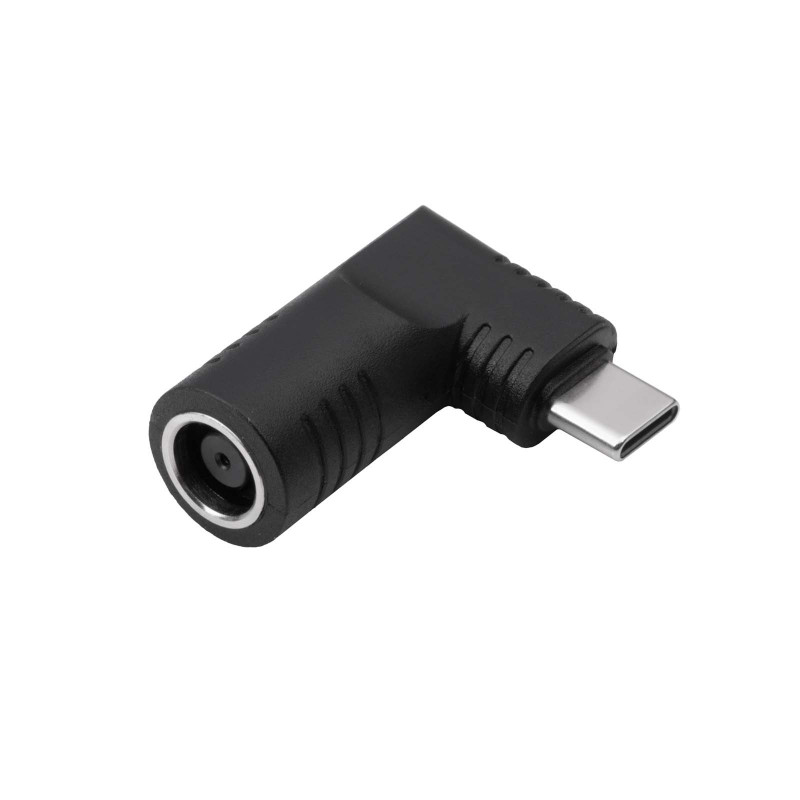 Akyga AK-ND-D01 adaptér DC 7,9 x 5,5 mm + pin na USB-C PD pre napájacie zdroje notebookov, 65 W