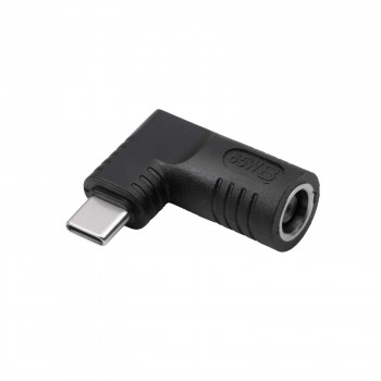 Akyga AK-ND-D02 adaptér DC 7,4 x 5,0 mm + pin na USB-C PD pre napájacie zdroje notebookov, 65 W