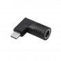 Akyga AK-ND-D02 adaptér DC 7,4 x 5,0 mm + pin na USB-C PD pre napájacie zdroje notebookov, 65 W