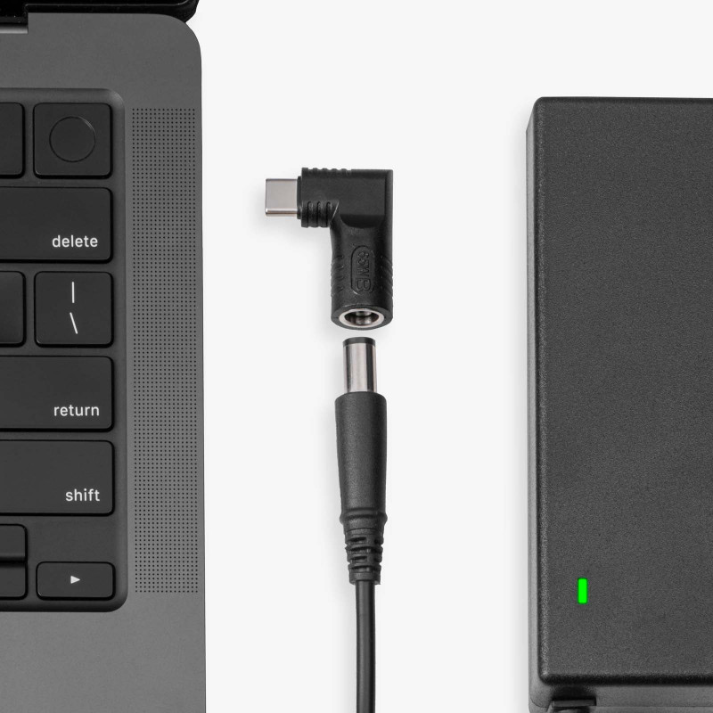 Akyga AK-ND-D06 adaptér DC 5,5 x 2,5 mm na USB-C PD pre napájacie zdroje notebookov, 65 W