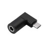 Akyga AK-ND-D07 adaptér DC 5,5 x 2,1 mm na USB-C PD pre napájacie zdroje notebookov, 65 W, pre HP
