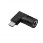Akyga AK-ND-D08 adaptér DC 5,5 x 1,7 mm na USB-C PD pre napájacie zdroje notebookov, 65 W, pre Dell
