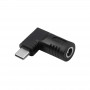 Akyga AK-ND-D09 adaptér DC 5,5 x 3,0 mm + pin na USB-C PD pre napájacie zdroje notebookov, 65 W, pre HP