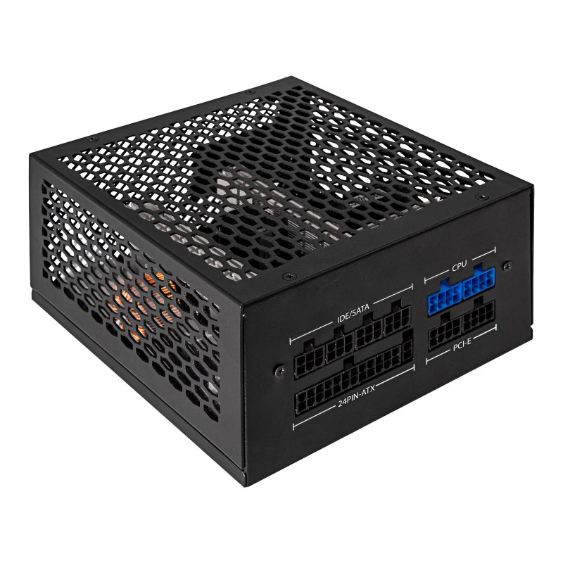 Akyga AK-FL-500 bezventilátorový ATX napájací zdroj 500 W, plne modulárny, 80 PLUS, APFC