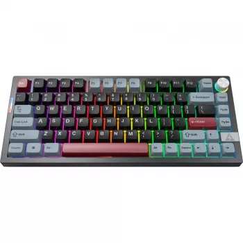 Montech MK PRO 75 klávesnica, rozloženie DE, Gateron G Pro 3.0 Brown, čierna/viacfarebná