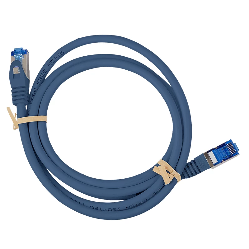 LogiLink CP4026S prepojovací kábel Cat.6A CCA S/FTP LSZH, 0,5 m, EconLine, modrý