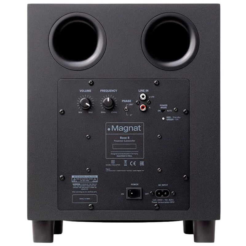Magnat Base 8 aktívny subwoofer, čierny