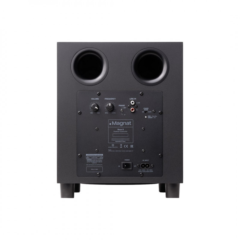 Magnat Base 8 aktívny subwoofer, čierny