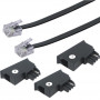 Schwaiger TAL6306533 telefónny prípojný kábel, univerzálny, 6 m, RJ-11, čierny