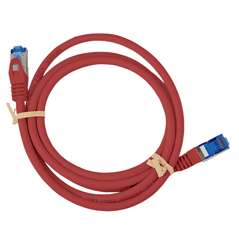 LogiLink CP4024S prepojovací kábel Cat.6A S/FTP, CCA, LSZH, 0,5 m, červený