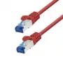 LogiLink CP4034S prepojovací kábel Cat.6A S/FTP, CCA, LSZH, 1 m, červený