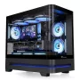 Thermaltake Arcus 190 TG ARGB počítačová skriňa Mini Tower, čierna, tvrdené sklo