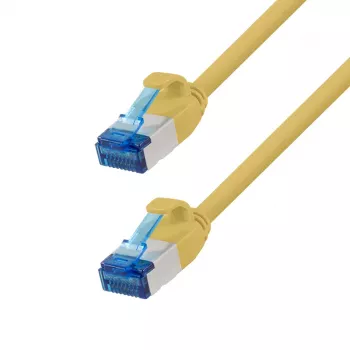 LogiLink CP5017S Cat.6A S/FTP SlimLine prepojovací kábel, LSZH, 0,25 m, žltý