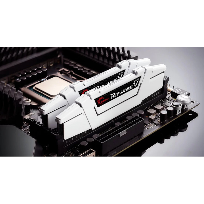 G.Skill Ripjaws V F4-3600C16D-32GVWC pamäťová sada DDR4-3600, 32 GB (2 x 16 GB), CL16, XMP2, biela
