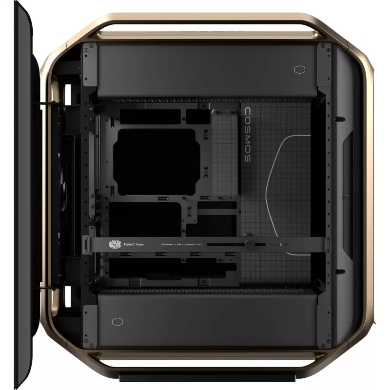 Cooler Master COSMOS Alpha Gold C700-GGNN-S00 počítačová skrinka, zlatá/čierna, tvrdené sklo