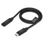 StarTech.com USB440GCMCF2F predlžovací kábel USB4, USB-C samec – USB-C samica, 60 cm, čierny
