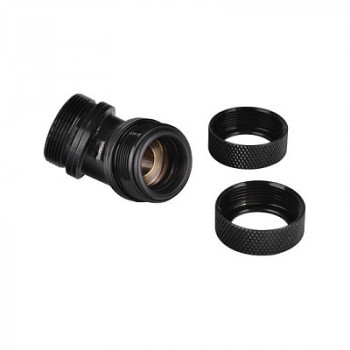 Thermaltake Pacific PETG spojka 45° s dvojitým stlačením, vonkajší priemer 16 mm, G1/4, čierna (CL-W098-CA00BL-A)