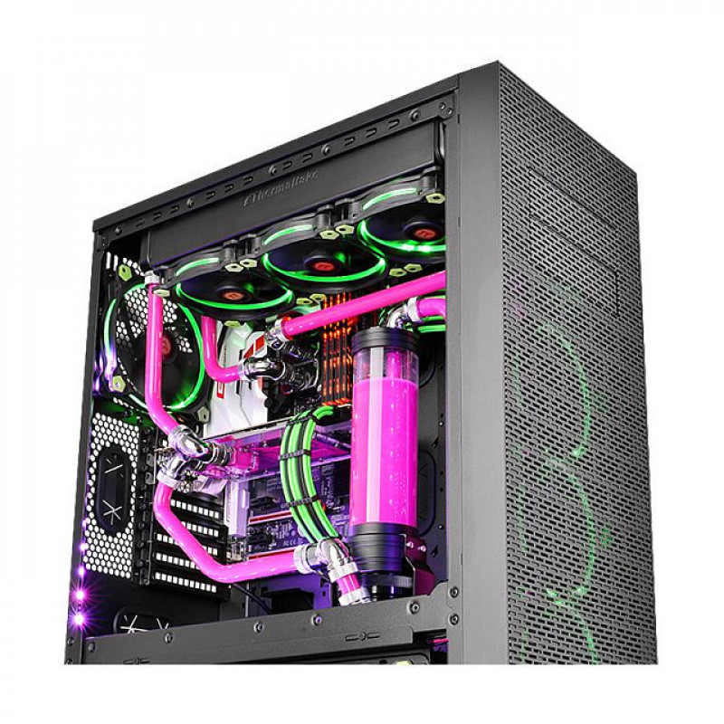 Thermaltake Pacific PETG spojka 45° s dvojitým stlačením, vonkajší priemer 16 mm, G1/4, čierna (CL-W098-CA00BL-A)