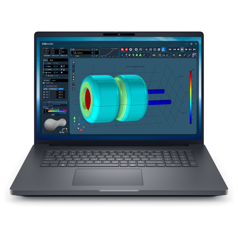 Dell Pro Max 18 Plus MB18250 notebook, 18-palcový, Intel Core Ultra 7 265HX, 32 GB RAM, 1 TB SSD, NVIDIA RTX PRO 2000, Windows 11 Pro