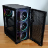 Počítačová skriňa Kolink AM2 ARGB Midi Tower, ATX, tvrdené sklo, 4 ventilátory 120 mm v balení, čierna