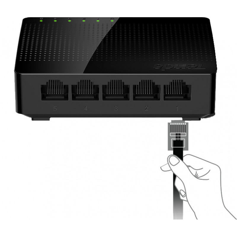 Stolový prepínač Tenda SG105, 5 portov Gigabit