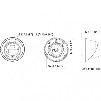 Kamera Hikvision AcuSense Turret DS-2CD2343G2-LI2U, 4 mm, O-STD