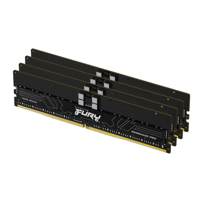 Kingston FURY Renegade Pro KF564R32RBE2K4-128 sada registrovaných pamätí DDR5-6400 ECC, 128 GB (4 x 32 GB), CL32, čierna