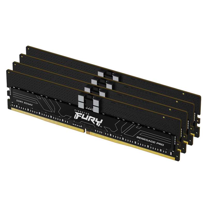 Kingston FURY Renegade Pro KF564R32RBE2K4-128 sada registrovaných pamätí DDR5-6400 ECC, 128 GB (4 x 32 GB), CL32, čierna