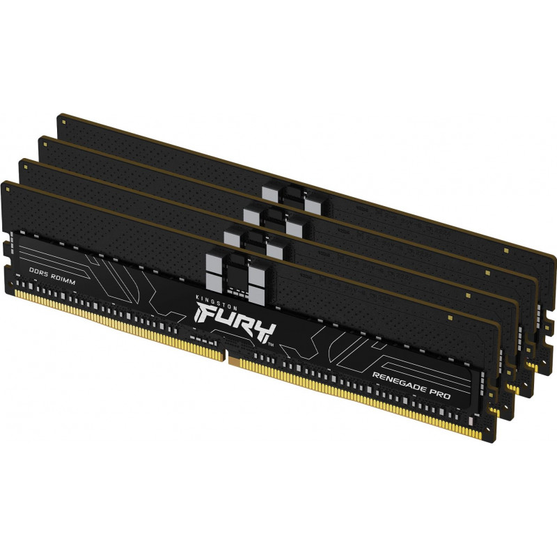 Kingston FURY Renegade Pro KF564R32RBE2K4-128 sada registrovaných pamätí DDR5-6400 ECC, 128 GB (4 x 32 GB), CL32, čierna
