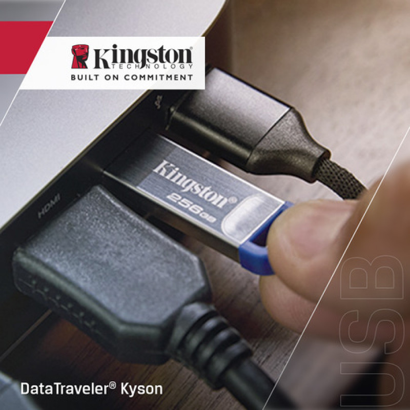Kingston DataTraveler Kyson DTKNG2/256GB USB kľúč, 256 GB, USB 3.2 Gen 1, kovový