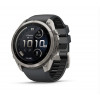 Inteligentné hodinky Garmin Fenix 9 Pro inReach, 51 mm, titánové puzdro, silikónový remienok grafitový/čierny
