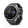 Inteligentné hodinky Garmin Fenix 9 Pro inReach, 51 mm, titánové puzdro, silikónový remienok grafitový/čierny