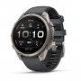 Inteligentné hodinky Garmin Fenix 9 Pro, 47 mm, titánové puzdro, silikónový remienok grafitový/čierny