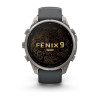 Inteligentné hodinky Garmin Fenix 9 Pro, 47 mm, titánové puzdro, silikónový remienok grafitový/čierny