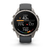 Inteligentné hodinky Garmin Fenix 9 Pro, 47 mm, titánové puzdro, silikónový remienok grafitový/čierny