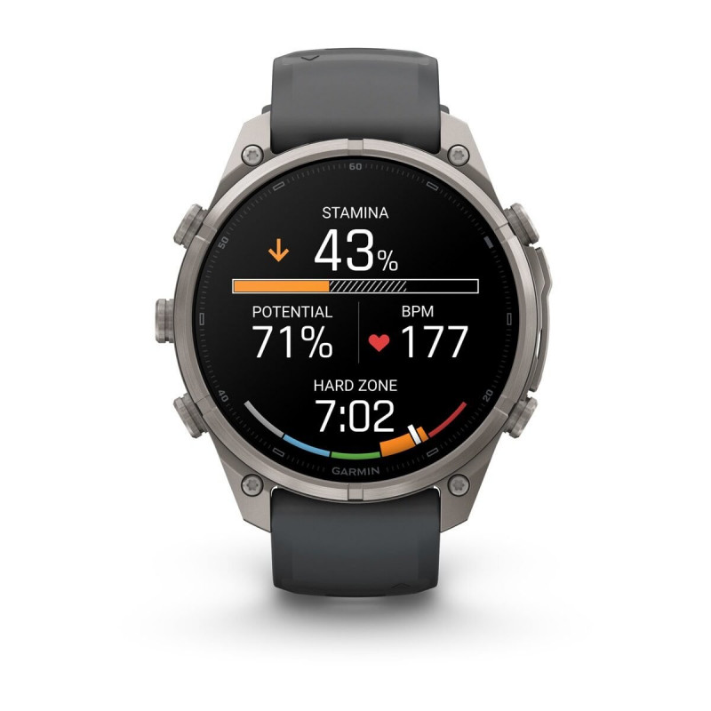 Inteligentné hodinky Garmin Fenix 9 Pro, 47 mm, titánové puzdro, silikónový remienok grafitový/čierny